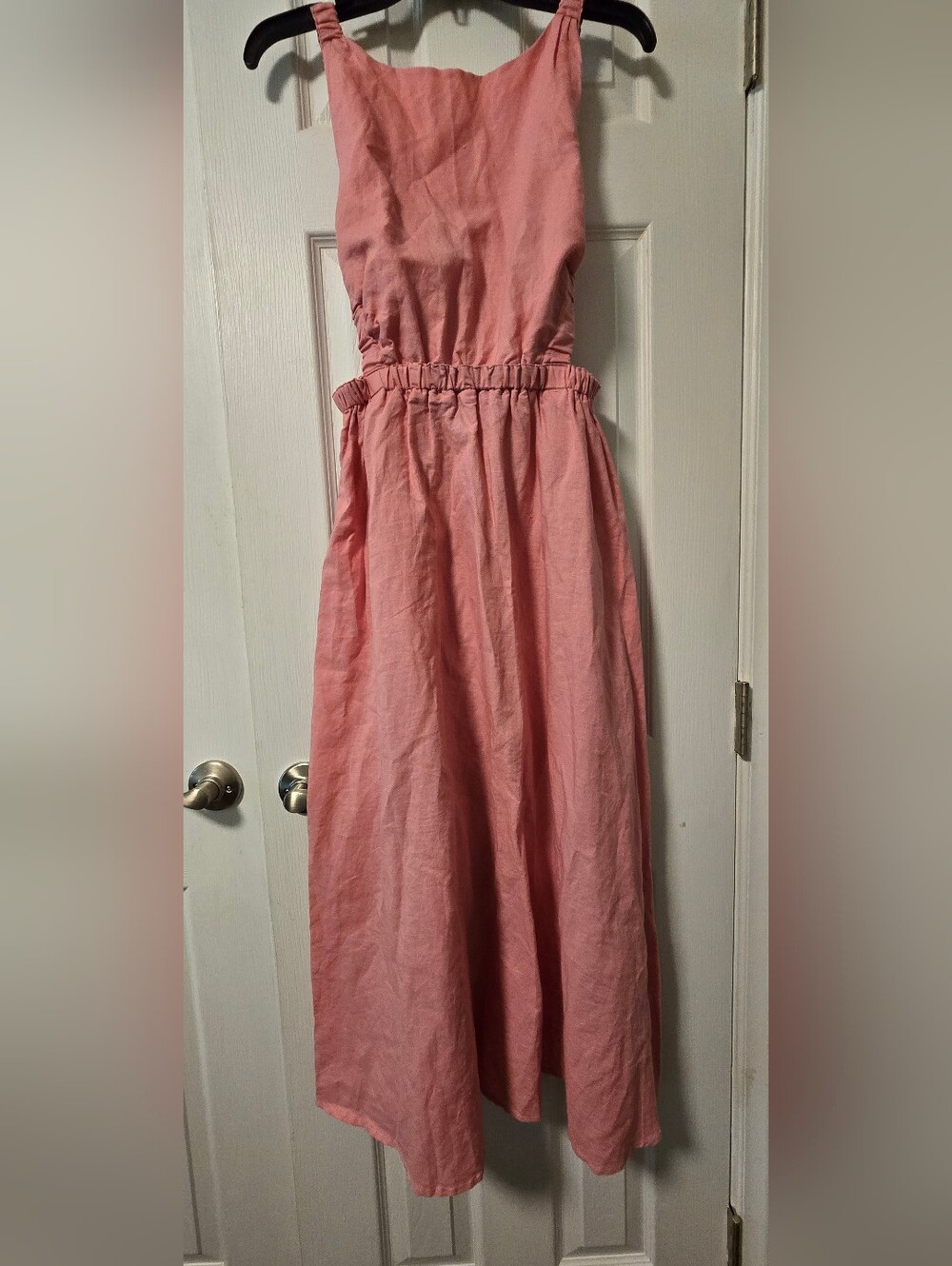 Midi Linen Dress Coral, Size 6, Petal & Pup, NWT
